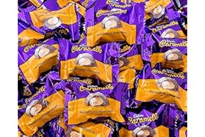 CRAZYOUTLET CADBURYCaramello Milk Chocolate Caramel Candy Bars, Bite Size, Bulk Pack 2 Pounds