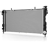 DWVO Aluminum Radiator Compatible with T&amp;C 01-04 3.3L/3.8L V6 CU2311 | Fit for 2001 2002 2003 2004 Voyager, Grand Caravan, A/T only, Direct fit