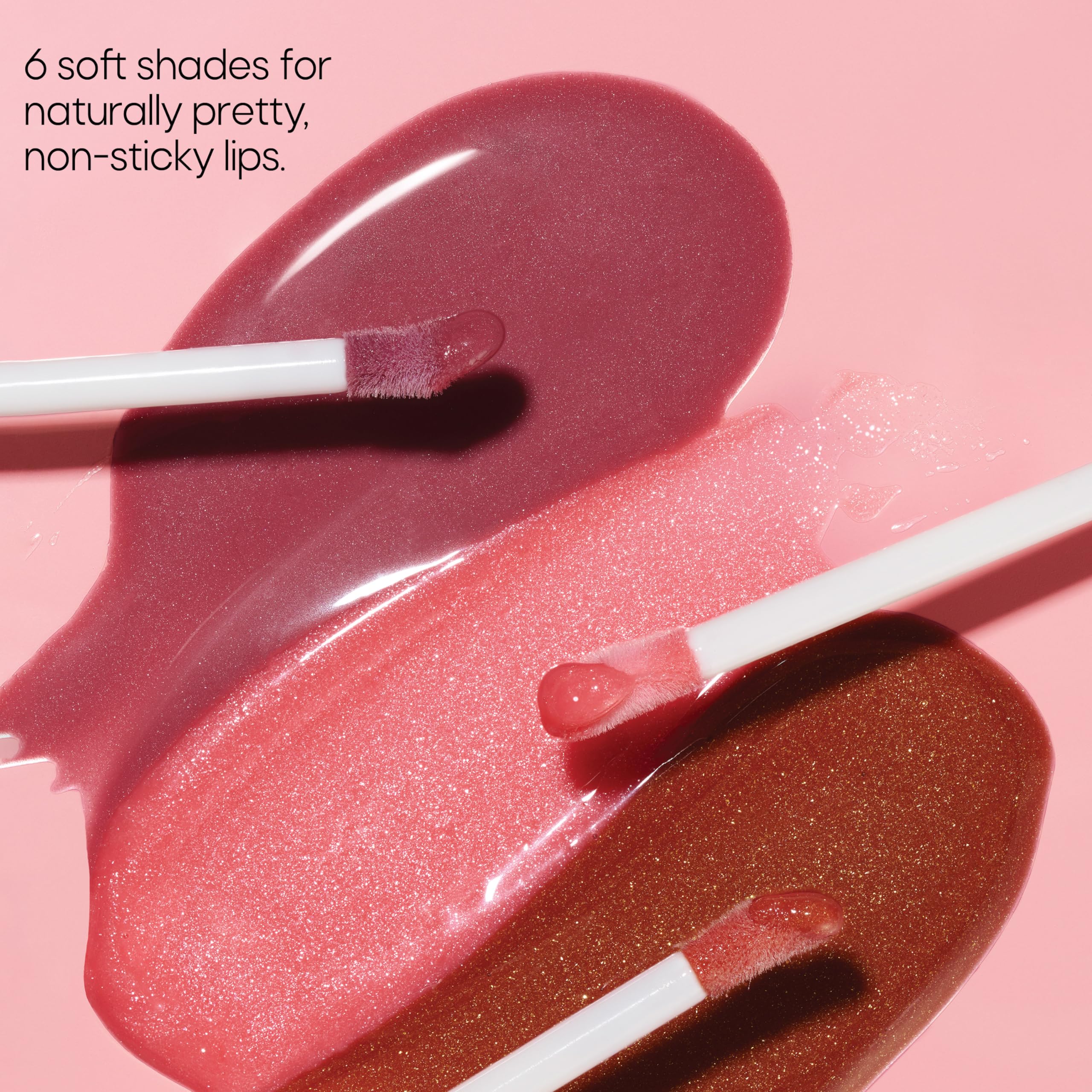 Almay Color & Care Hydrating Lip Gloss, Soft Natural Hues, Prebiotic Complex, Hyaluronic Filling-Sphere Technology, 200 Rose Glow, 0.1 Fl Oz