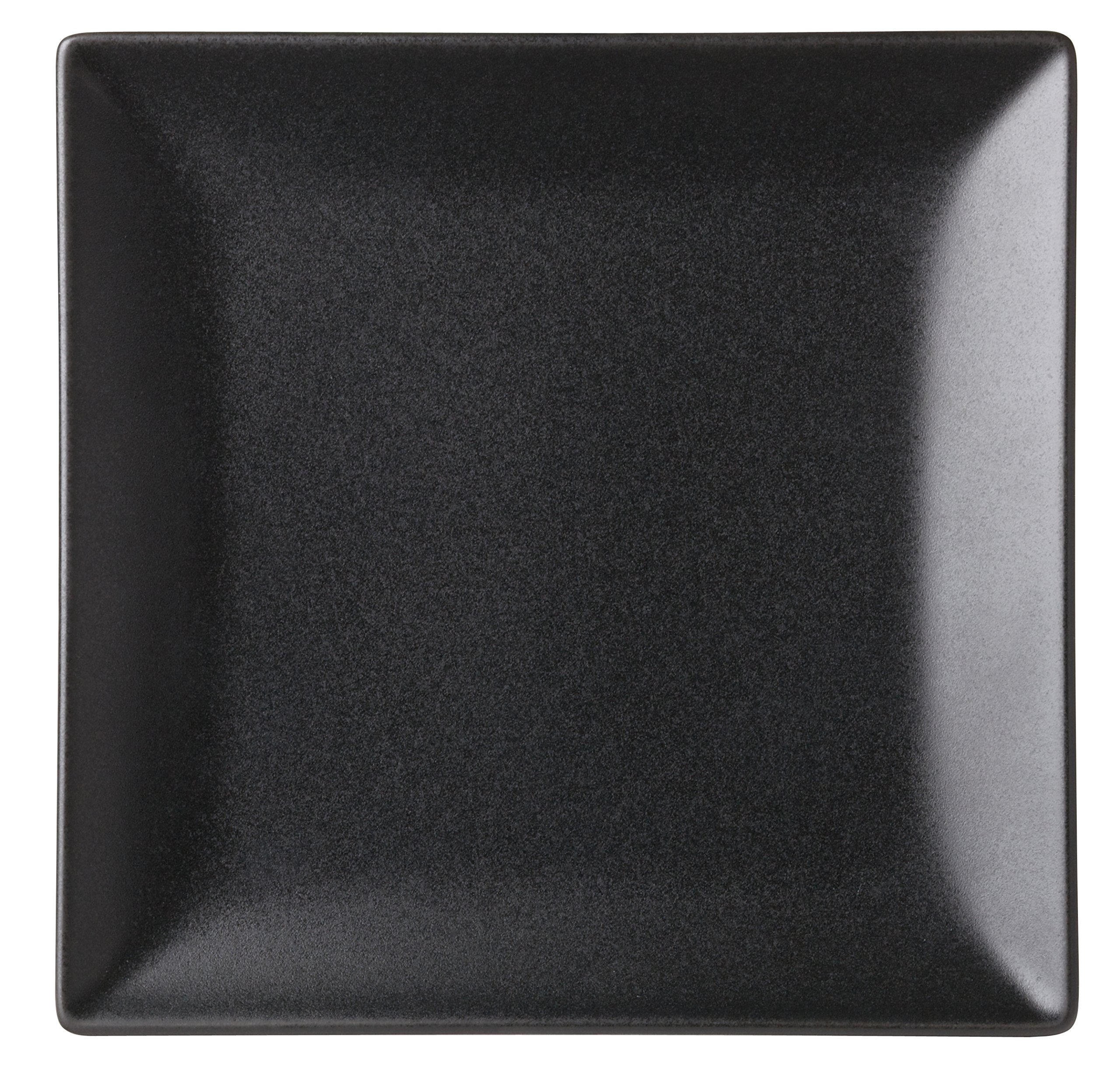 Utopia K10031 Noir Square Plate, 7", 18 cm (Pack of 12)