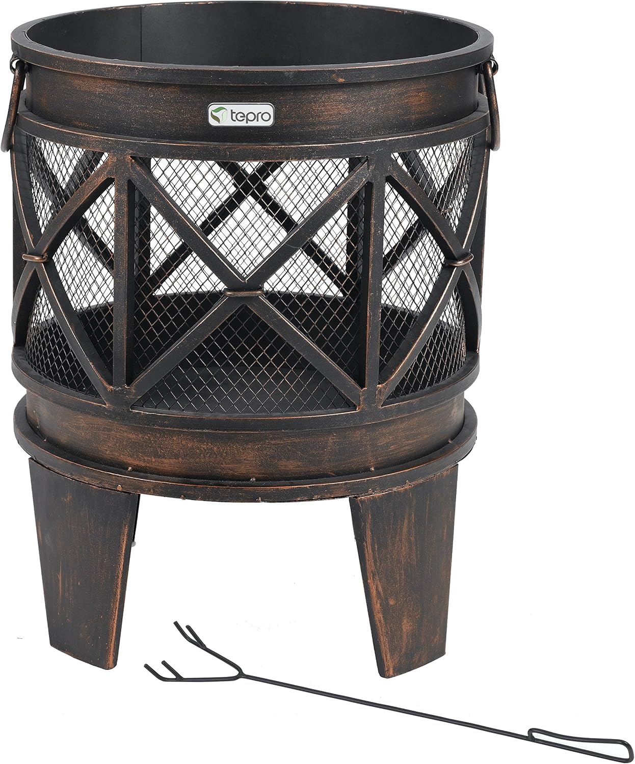 Tepro 1127 &#34;Gracewood&#34; Fire Basket - Bronze (12-Piece)