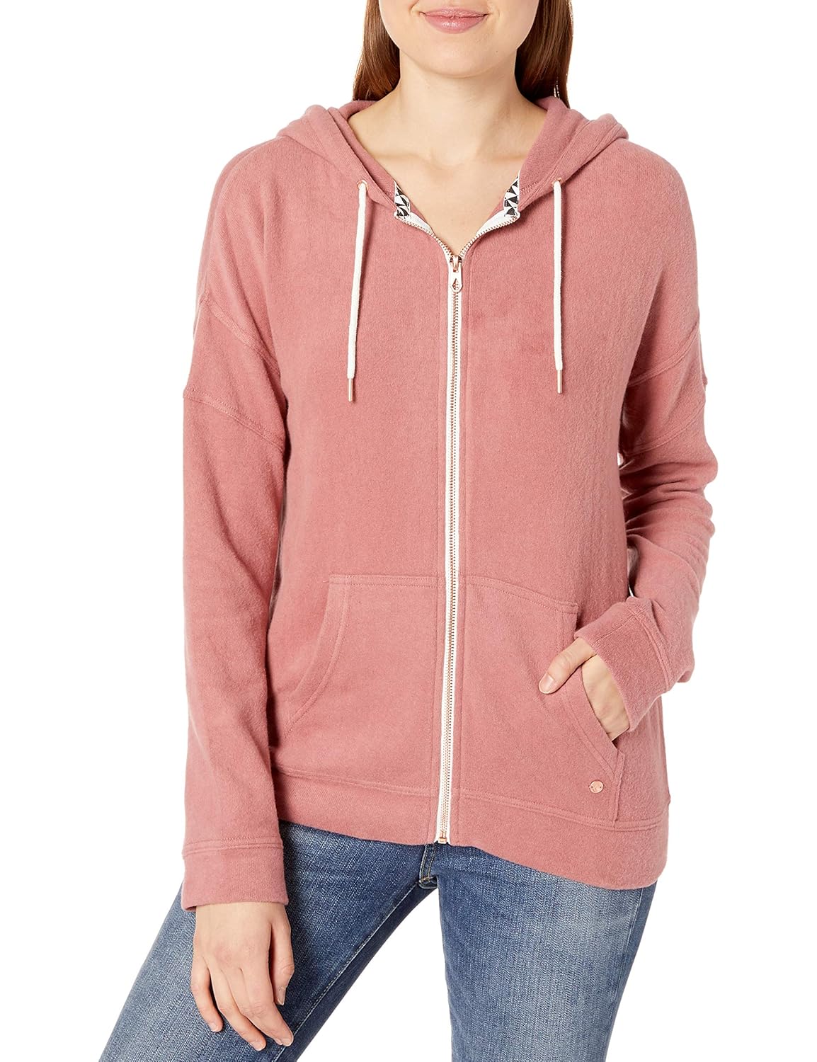 volcom lil zip fleece hoodie