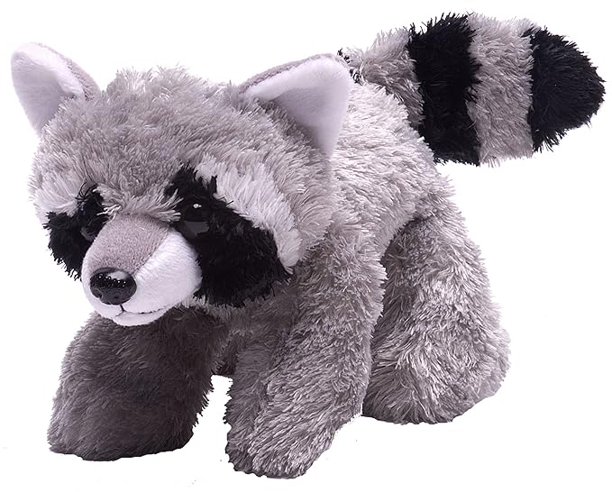 Wild Republic Hug'ems Plüschtier, Kuscheltier, Waschbär 18cm