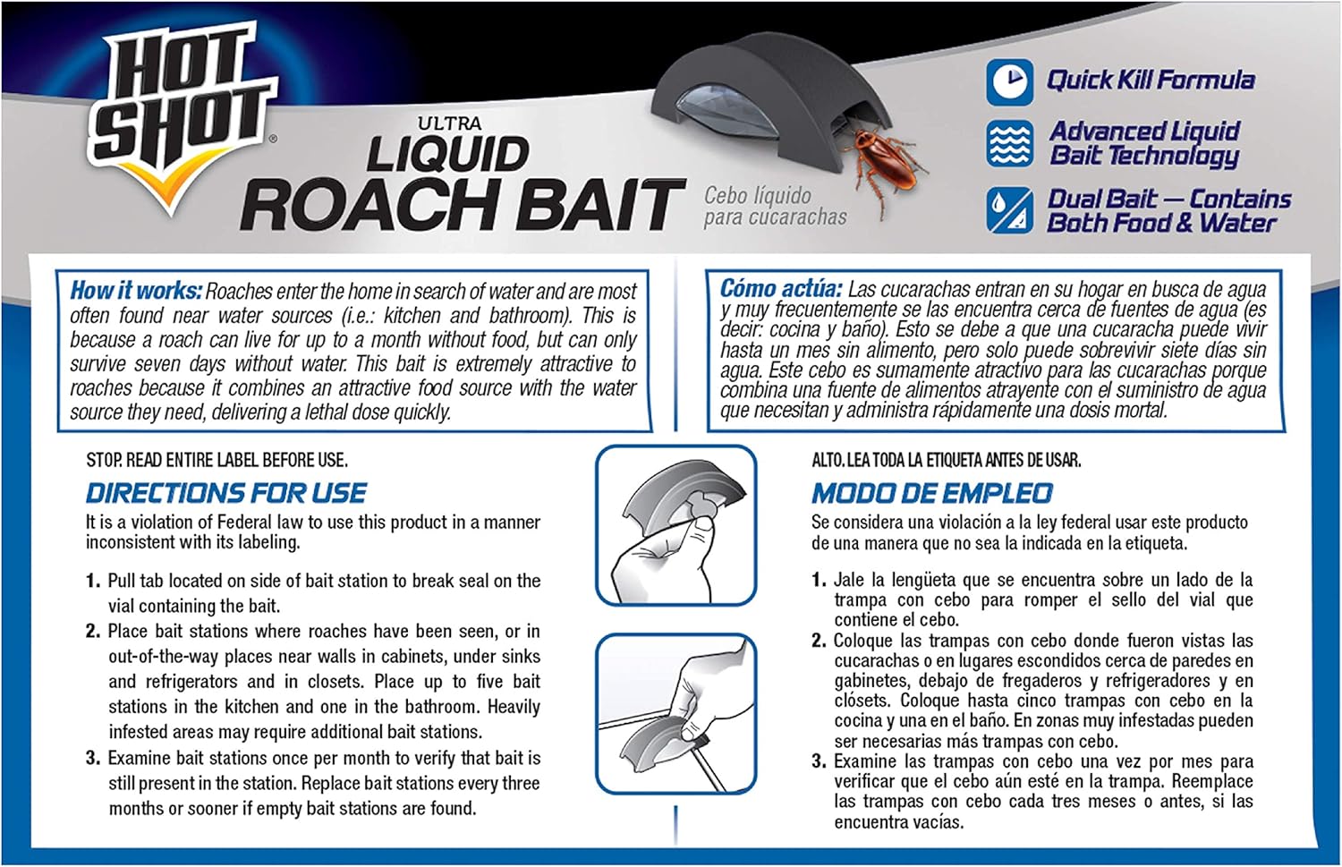 Hot Shot HG-95789 Roach Killer, 6-Count, Brown/A: Industrial & Scientific