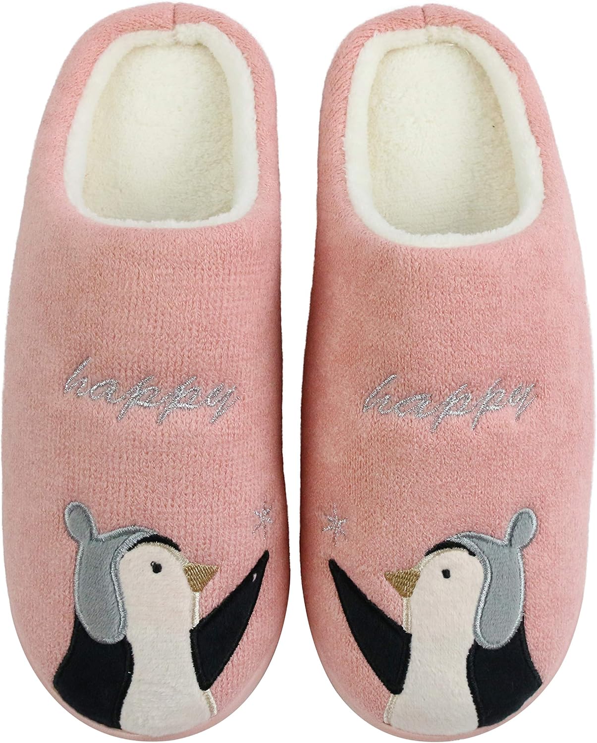 bedroom shoes for girls on Amazon Com Komyufa Cozy Penguin Animal Home Slippers For Women Girls Soft Memory Foam Anti Skid Indoor Outdoor Warm Bedroom Shoes Slippers