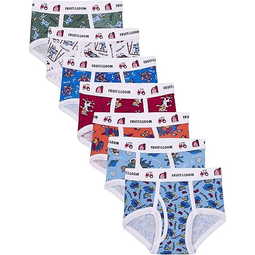 Fruit of the Loom Boys' Tag Free Cotton Briefs
