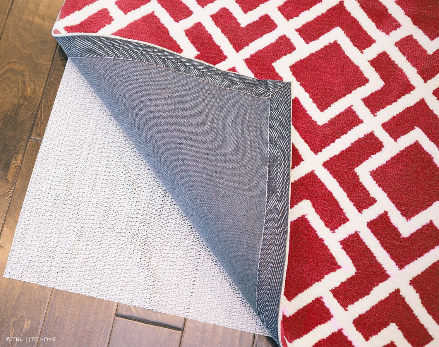 TRU Lite Non Slip Pad - Non-Slip Rug Pad for Hardwood Floors - Non Skid Washable Furniture Pad - Lock Area Rugs, Mats, Carpets, Furniture in Place - Trim to fit Any Size - 5' x 8'