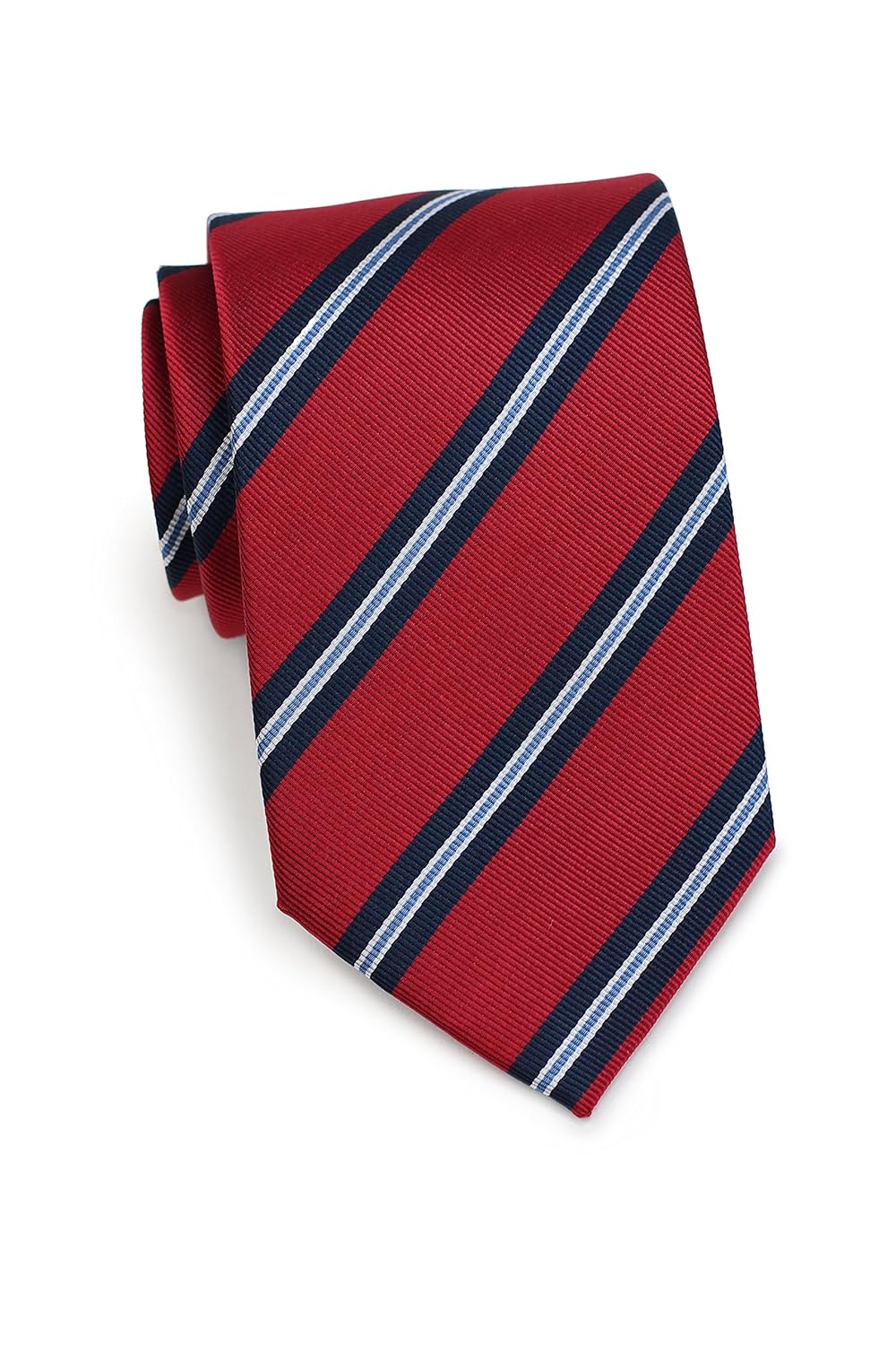 Buy BowsNTies Men's Necktie British Regimental Striped Silk Matte Tie