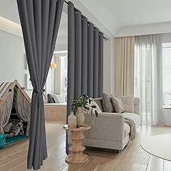 Hiasan Room Divider Blackout Curtains,Extra Wide