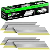 meite 15 Gauge Angled Finish Nails 2-1/2 Inch 34 Degree Galvanized 2,400PCS | Fits Pneumatic Cordless Finish Nailers, 15GA Strong Holding in Woods for Face Frames Narrow Casing Crafts Trim Carpentry