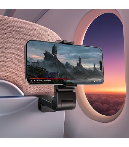 Support Téléphone Avion Magnétique – Support Pliable Rotatif 360° – Idéal Pour Selfies, Vlogs Et Voyages