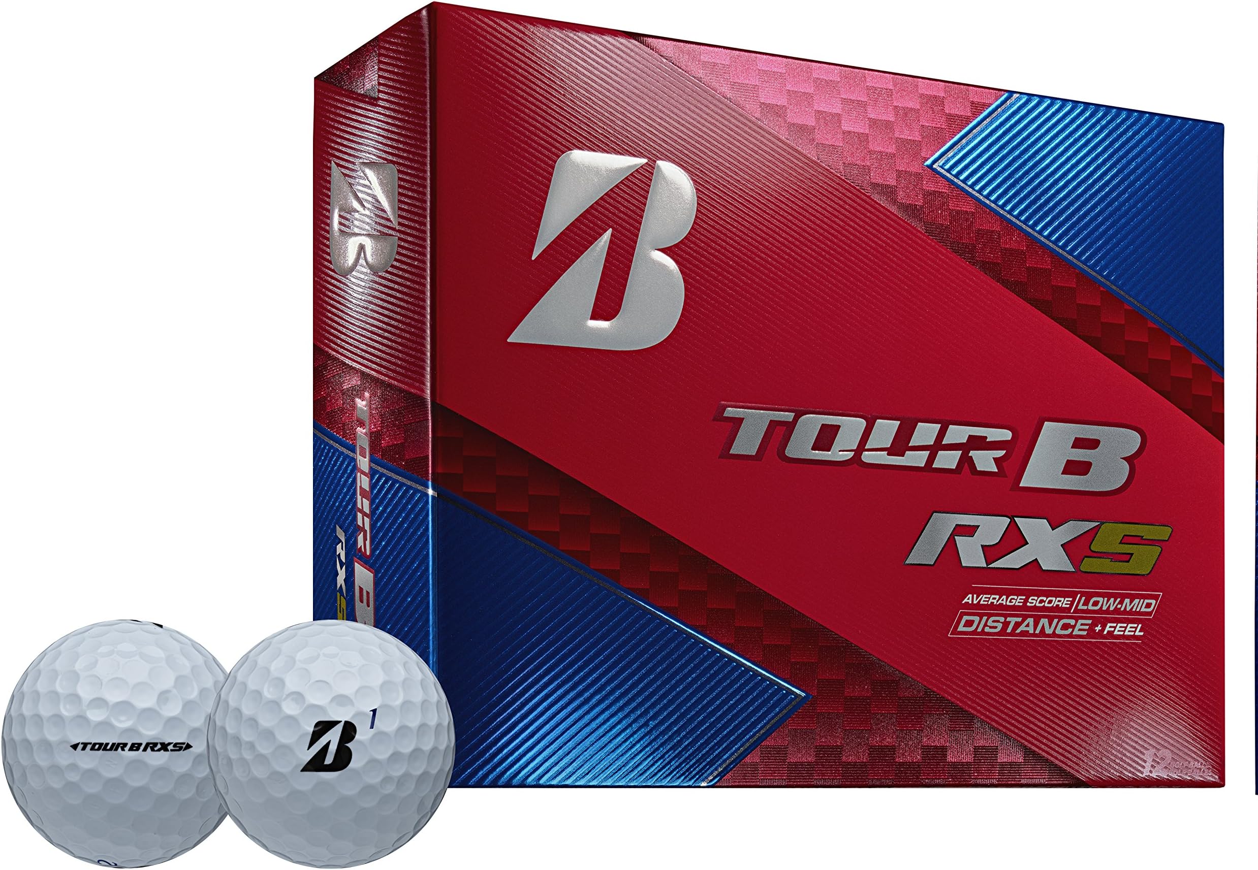 Bridgestone Golf Tour B RXS Golf Balls, White (One Dozen)