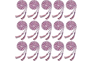 Rcanedny 15 Pieces Graduation Honor Cord Braided Honor Cords with Tassels for Graduation Students (Red Blue and White)