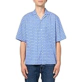 HUGO Men's Allover Print Button Down Cotton Shirt