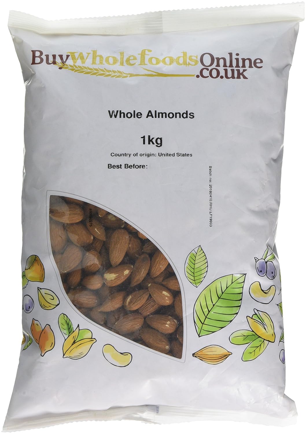 Buy Whole Foods Online Almonds Whole, 1 Kg Amazon.co.uk Grocery