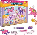 Imagimake Window Art Unicorn Craft Kit 16 Glass Paints Kids Window Suncatcher