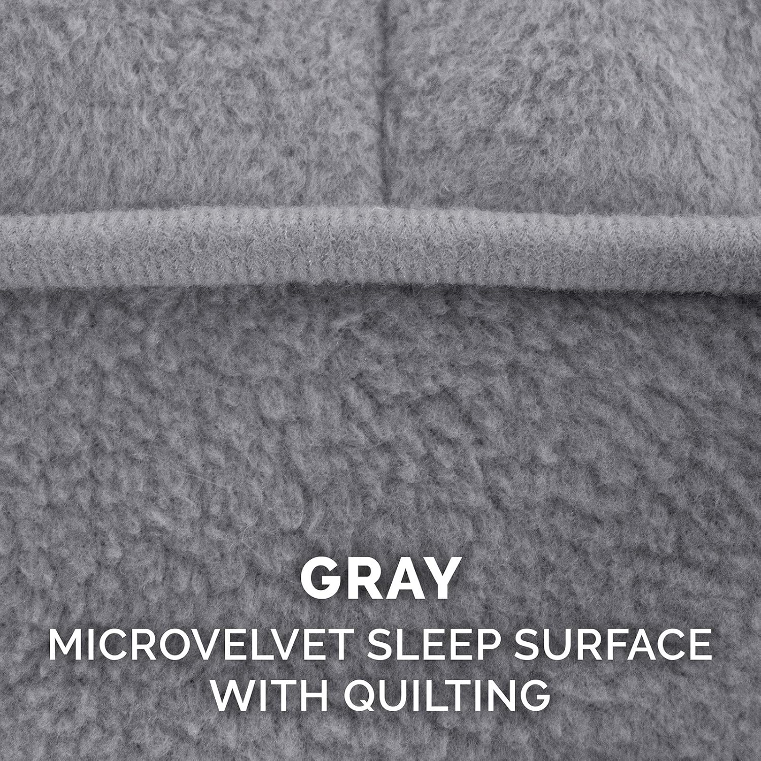 Furhaven Pet Dog Bed - Orthopedic Micro Velvet Ergonomic Luxe Lounger Cradle Mattress Contour Pet Bed with Removable Cover for Dogs and Cats, Gray, Jumbo : Pet Supplies