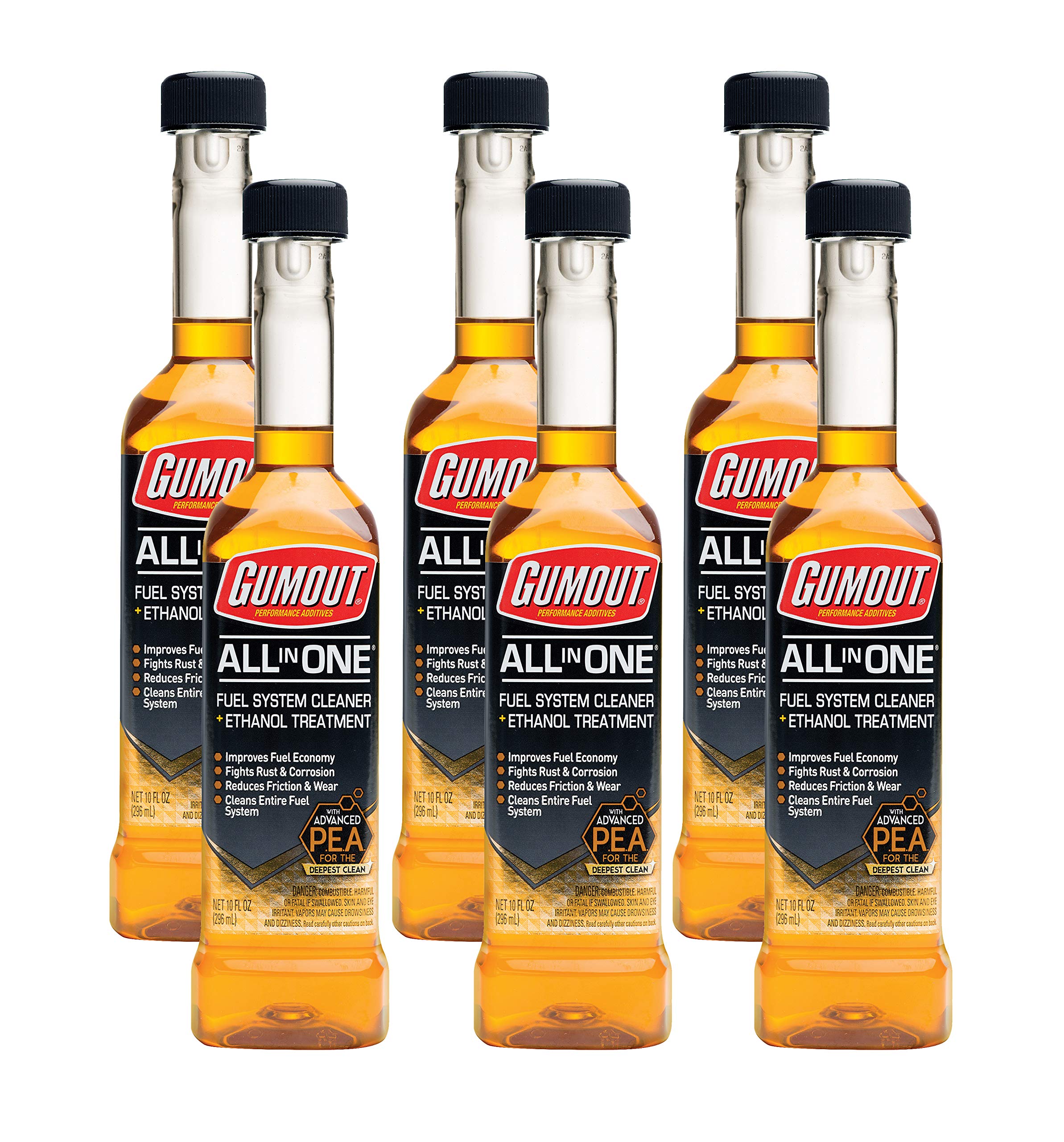 Gumout 510016 AllinONE Complete Fuel System Cleaner, 10oz. (Pack of 6