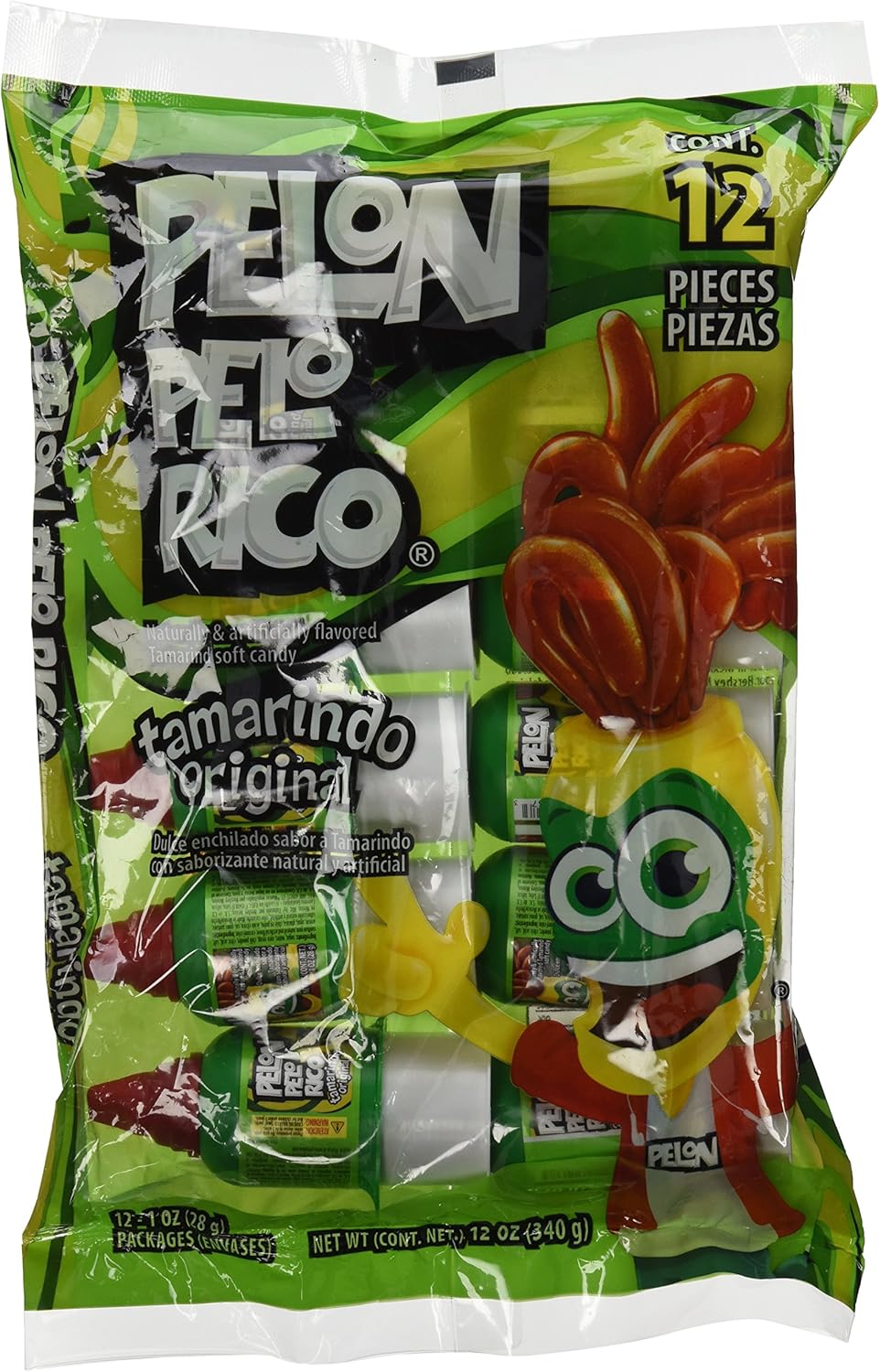 Pelon Pelo Rico Tamarind Chili Candy, (pack of 12): Amazon.es: Alimentación y bebidas