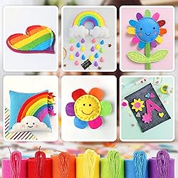 ZAIONE Soft Felt Fabric Sheets Bundle Rainbow