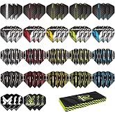 MageRabbit Standard Dart Flights,Dart Flights Set for Soft/Steel Tip Darts.Dart Accessories Kit,Durable &amp; Fade-Resistant,Bulk 66pcs Replacement Dart Flights Pack,