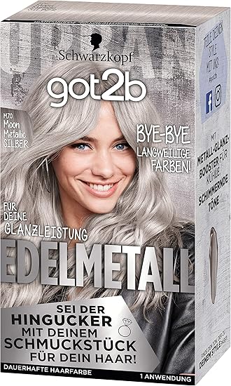 schwarzkopf got2b edelmetall m70 moon metallic silber 1er pack 1 x 142 ml