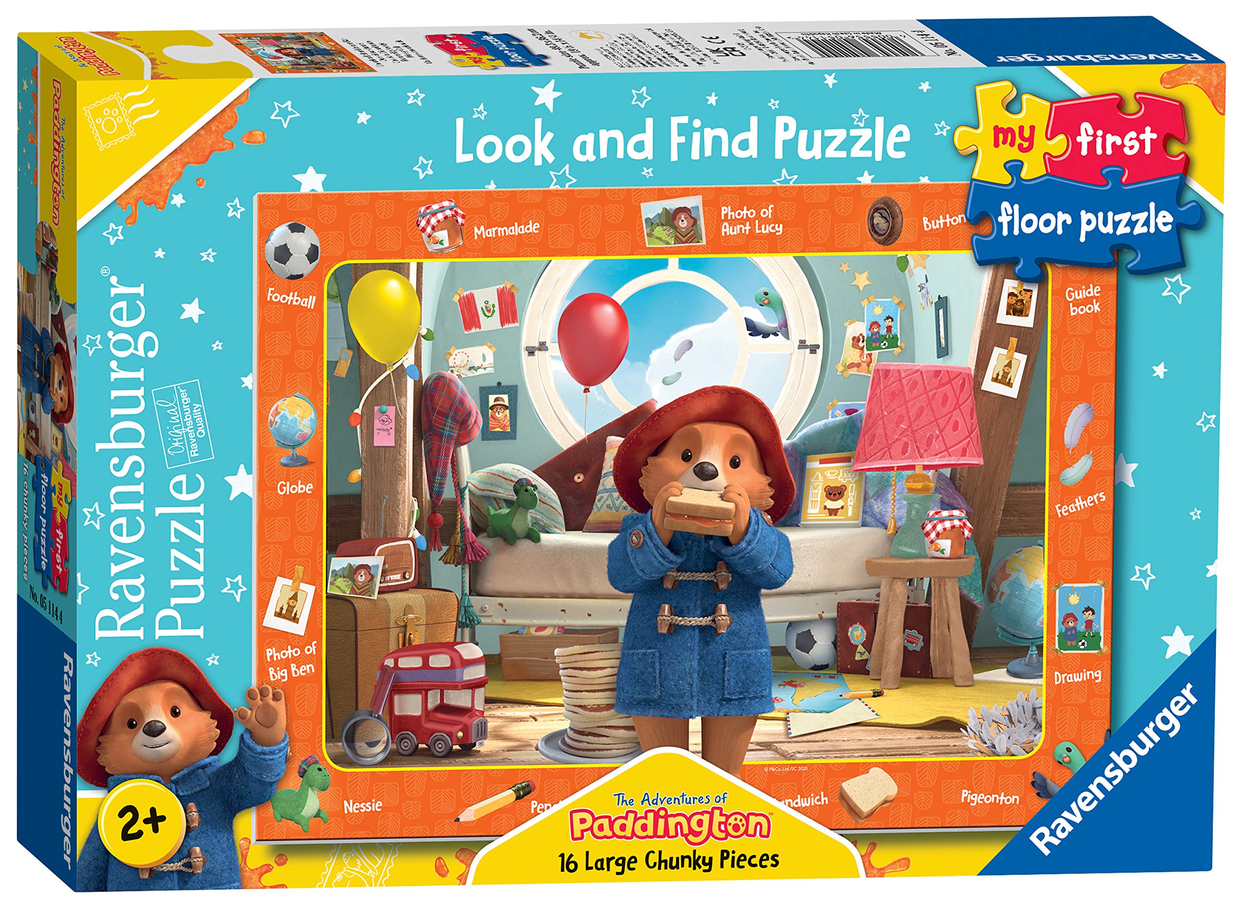 Ravensburger The Adventures of Paddington Gifts - My First Floor Puzzle - 16 Piece Jigsaw Puzzles for Kids - Educational Toddler Toys Age 24 Months and Up (2 Years Old)