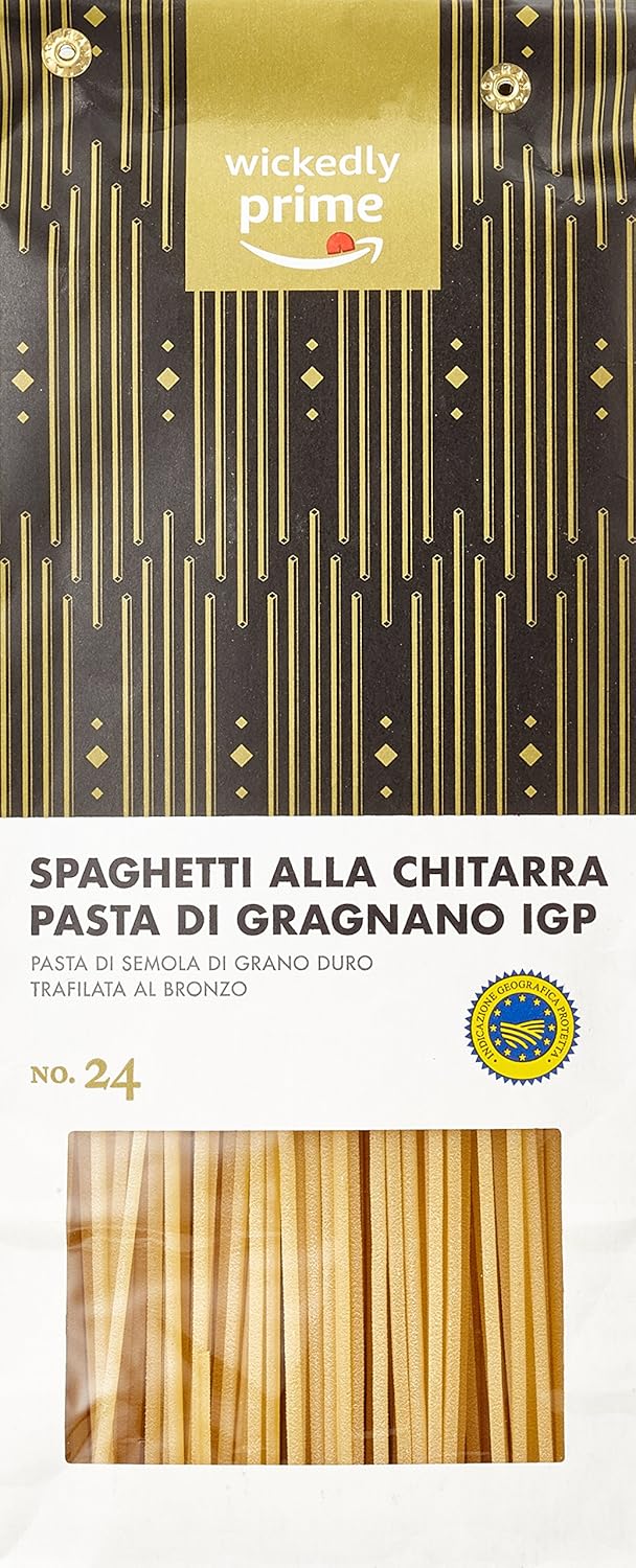 Marque Amazon Wickedly Prime Spaghetti Alla Chitarra Pasta Di Gragnano Igp 500gx6 Amazon Fr Epicerie