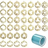 Allazone Open Bezel Charms, 34PCS Wings And Skirt Pendants, 17 Style Alloy Frame With 2 Color Hollow Resin Frames, Necklace For Casting, Necklaces Earrings Making Supplies