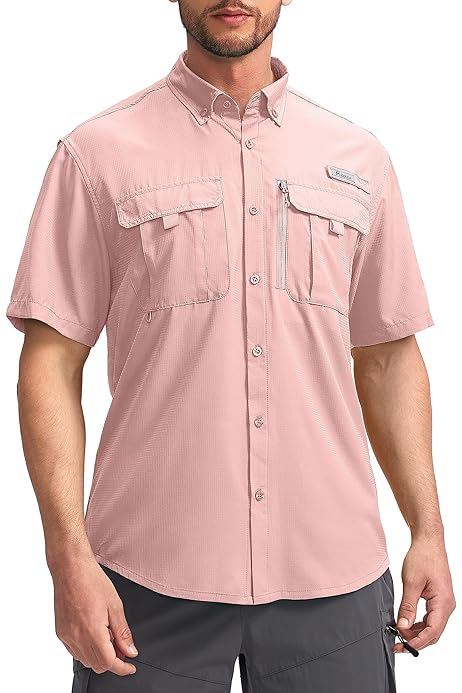 Button Down Amazon Mens Fishing Shirts Camisa Columbia Para Hombre