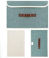 TYEERS Collapsible Storage Box with Lid Aqua Deep 38x25x25 cm Set of 2 view 7
