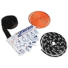 SGT KNOTS Knot Tying Kit - Learn How To Tie Knots Instruction Cards (17) Two (2) 6 feet Lengths of Double Braided Rope, and One (1) 6 foot Length of Nylon Webbing - Guide to Essential Knots