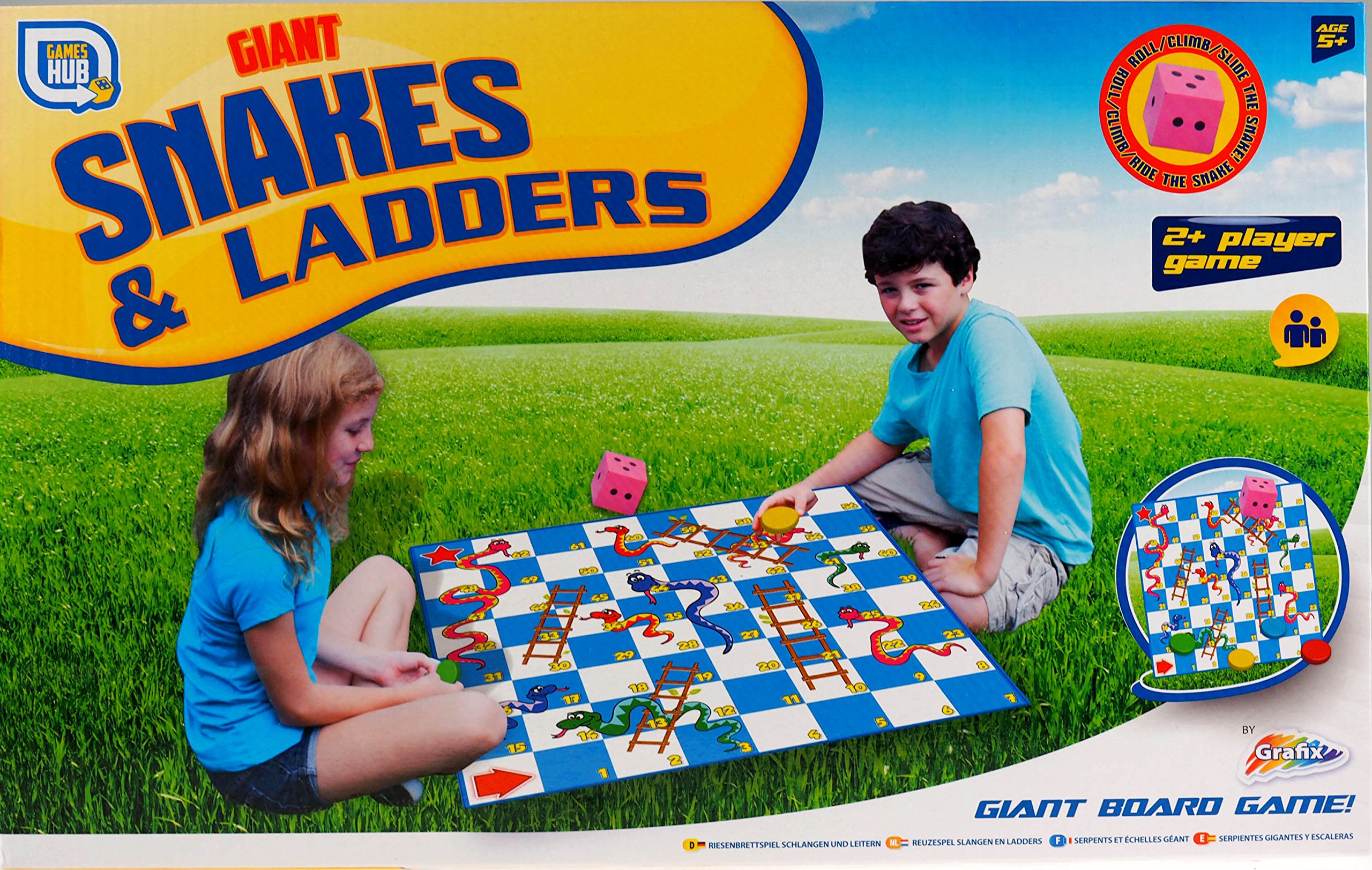 Buy Giant Garden Snakes and Ladders Children’s Outdoor Family Board