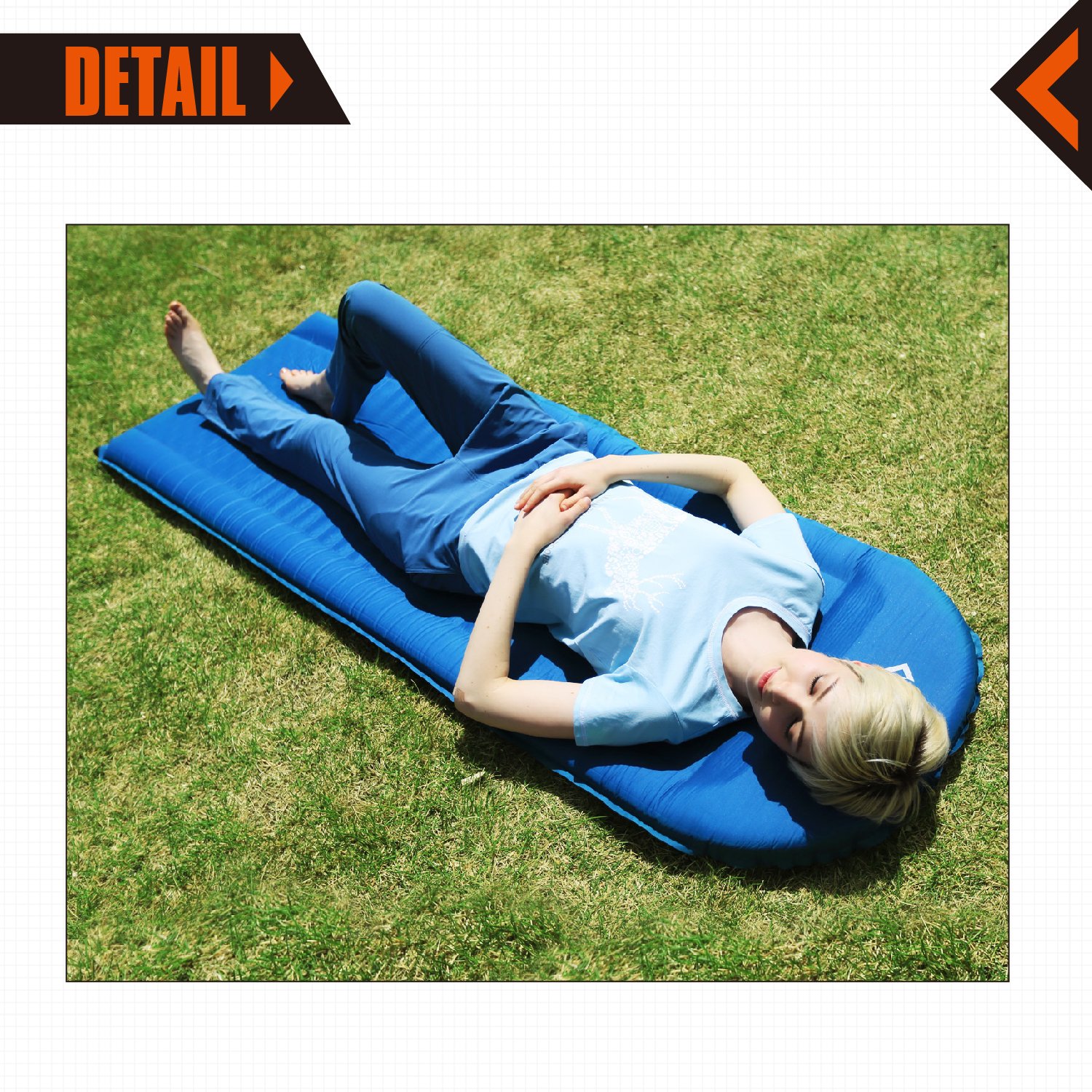 KingCamp Wave Deluxe II Selbstaufblasbare Isomatte, 191 x 64 x 5 cm