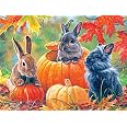 RoseArt 500 Piece Jigsaw Puzzle - 'Pumpkin Patch Bunnies' By Abraham Hunter, Premium Quality For Adults - View #6