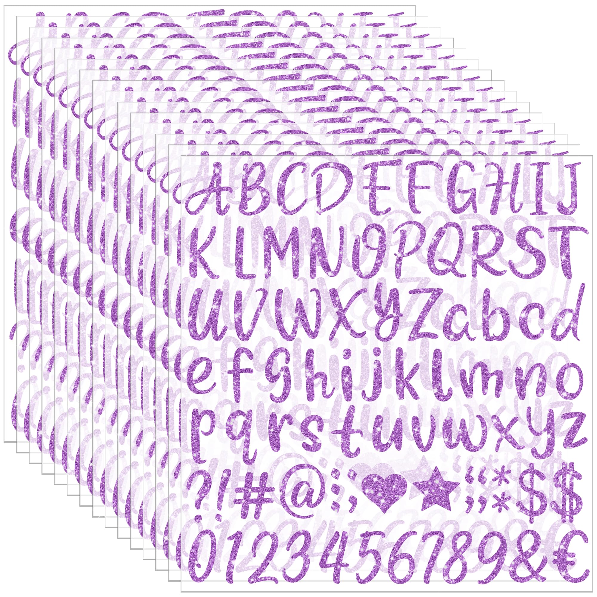 1215 PCS Letter Stickers Glitter Alphabet Stickers