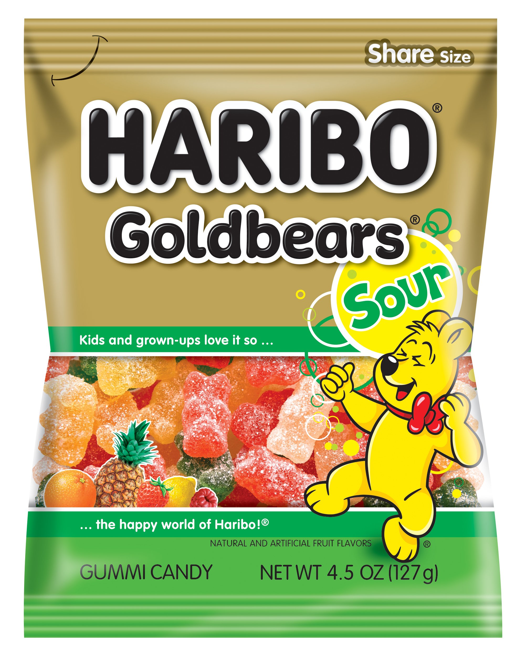 Haribo Gummi Candy, Original GoldBears, 5Ounce Bags