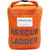 Frontline Fall Protection RLA18 Rescue Ladder Kit 18' | Breaking Strength: 5,000lbs/ 22kN | OSHA Compliant Rescue Kit with Deployment Bag | ANSI Z359.12 Steel Carabiner (30kN)
