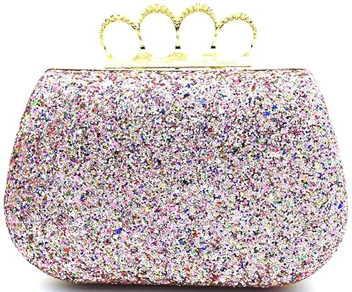 Tooba Handicraft Party Wear Hand Embroidered Box Clutch Bag Purse For Bridal, Casual, Party, Wedding