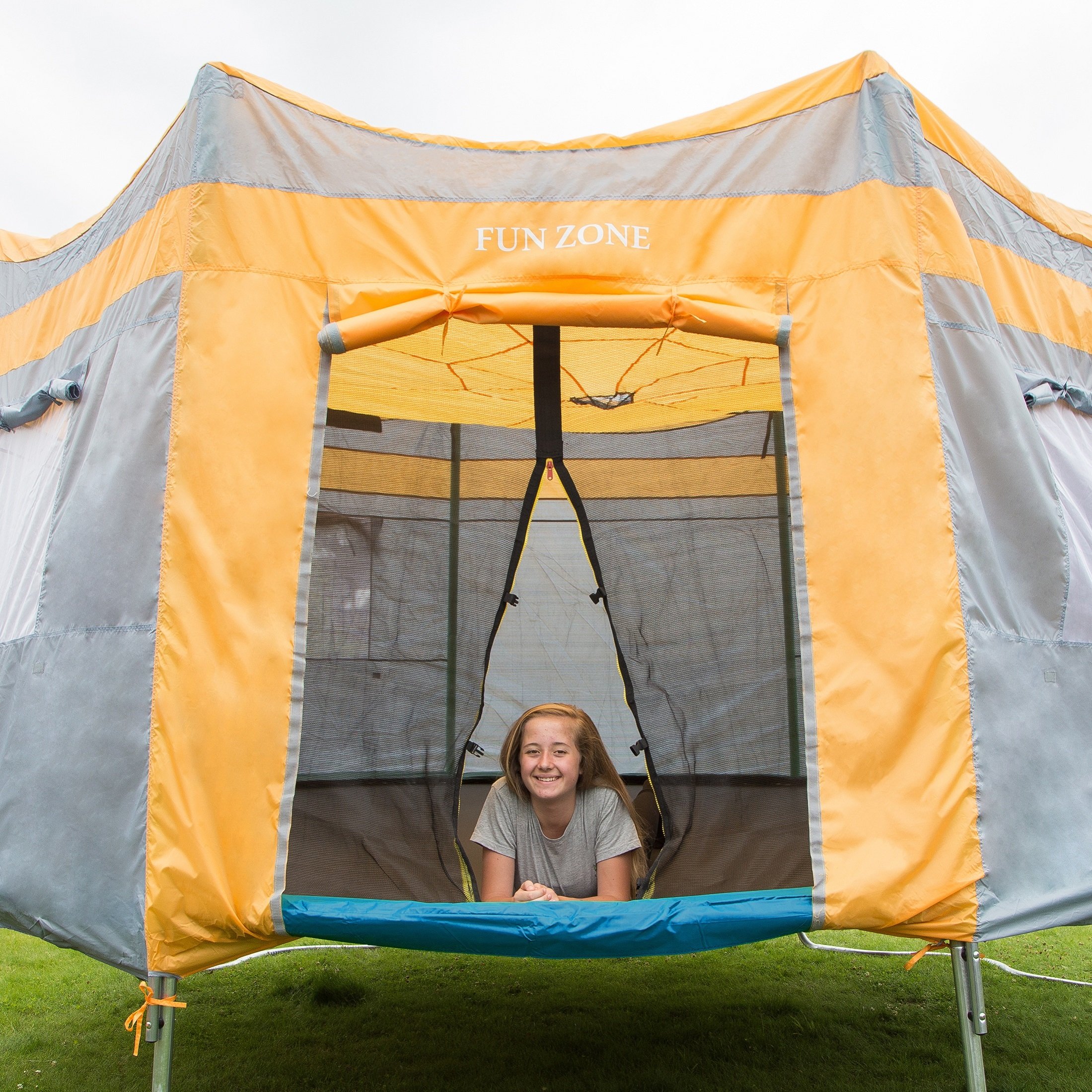 Ultrasport Trampoline Tent For Garden Trampoline Ultrasport Jumper Blue Pink