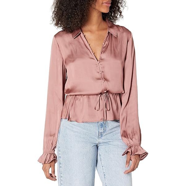 PAIGE Women's Esta Blouse Dusty Bubblegum, Dusty Bubblegum
