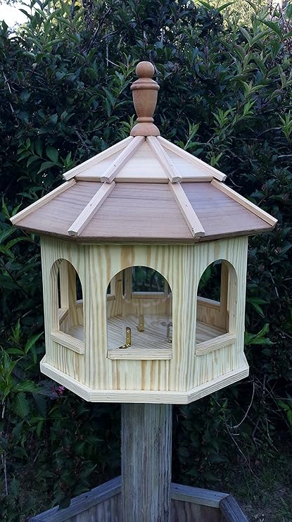 Amazon Com Amish Crafted Wooden Gazebo Birdfeeder Large