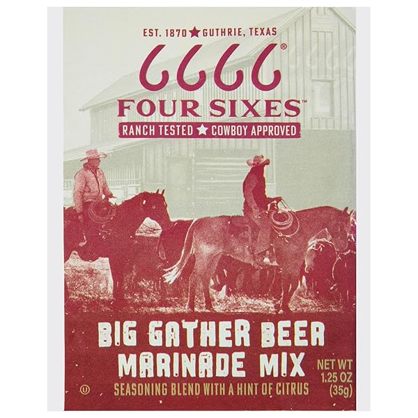 6666 FOUR SIXES BIG GATHER BEER MARINADE MIX,...