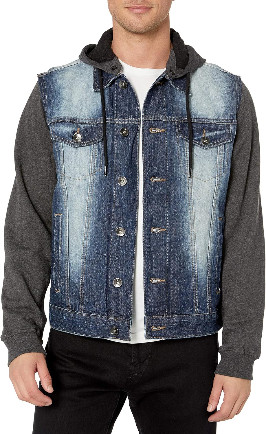 Southpole mens Premium Fashion Denim Jacket: Clothing