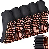 WANZHIHUI Grip Socks for Women & Men - Non Slip Pilates Yoga Socks with Grippers Hospital Slipper Socks for Barre Elderly