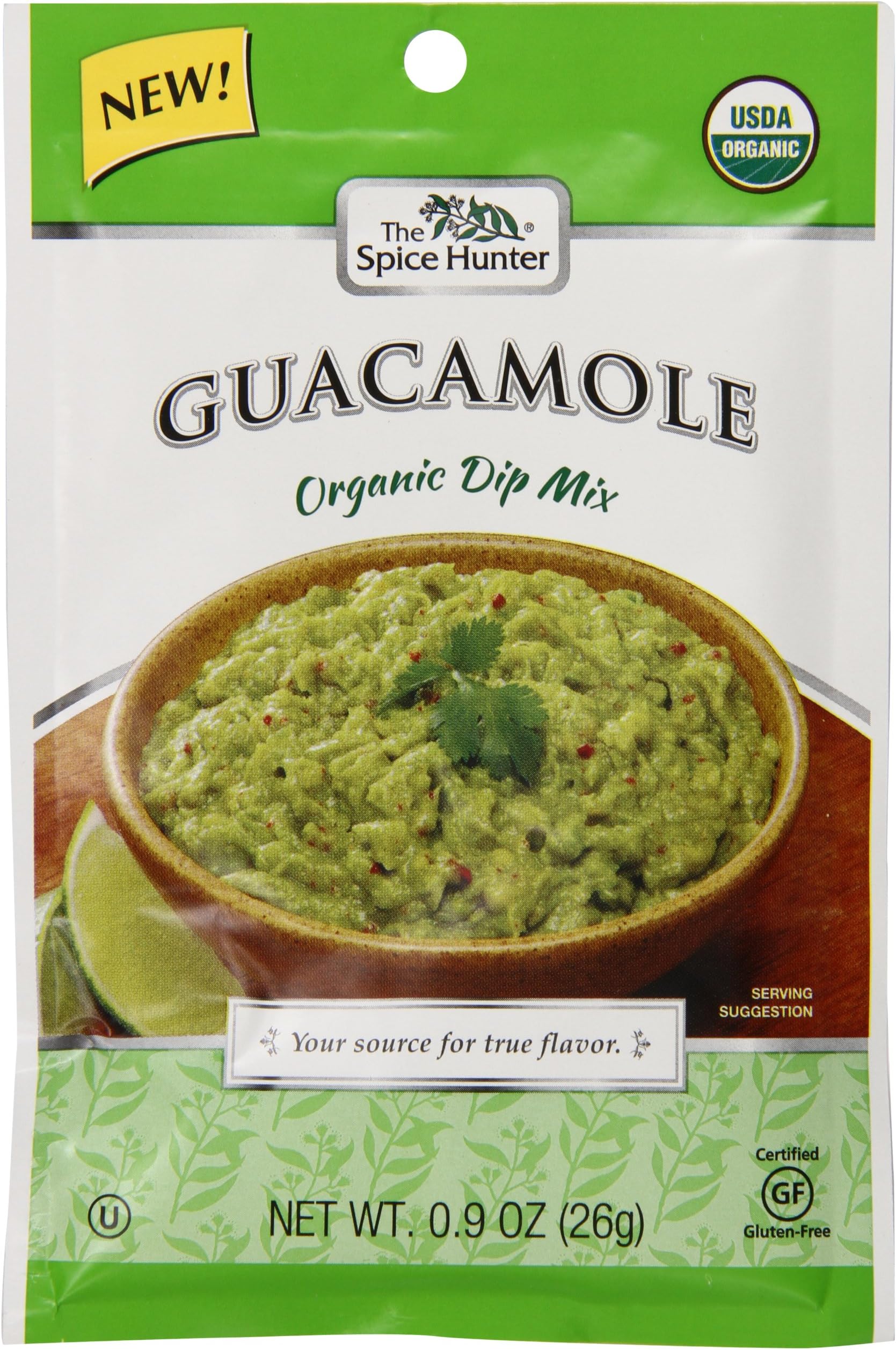 Spice Hunter Organic Guacamole Dip Mix, 0.9 Ounce (Pack of 12)
