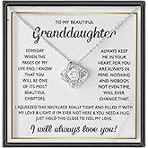 VIRAGIL Granddaughter Necklace - Gifts From Grandma & Grandpa, Birthday & Christmas