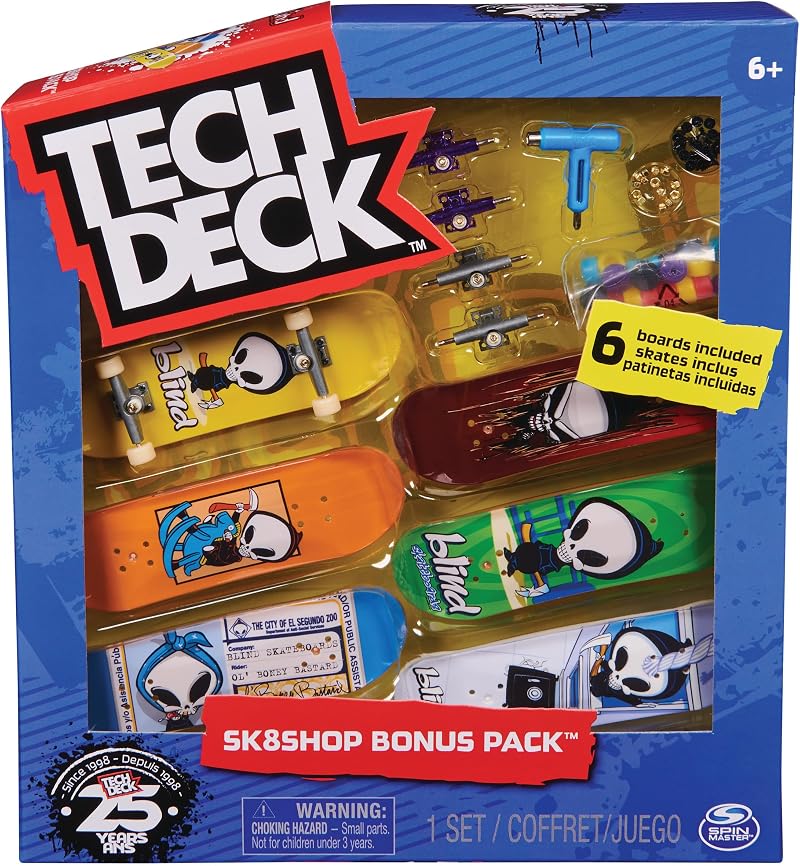Tech Deck Sk8shop Bonus Pack Fingerboards Kit 6 Boards Styles Vary