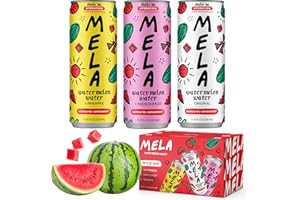 Mela Watermelon Water - Hydrating Juice Drink w/Vitamin C, Electrolytes & Antioxidants - Non-GMO, Gluten-Free, Real Fruit Jui