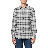 Theory Mens Theory Men's Irving Long Sleeve Button Down Woven in Cotton Soft Plaid